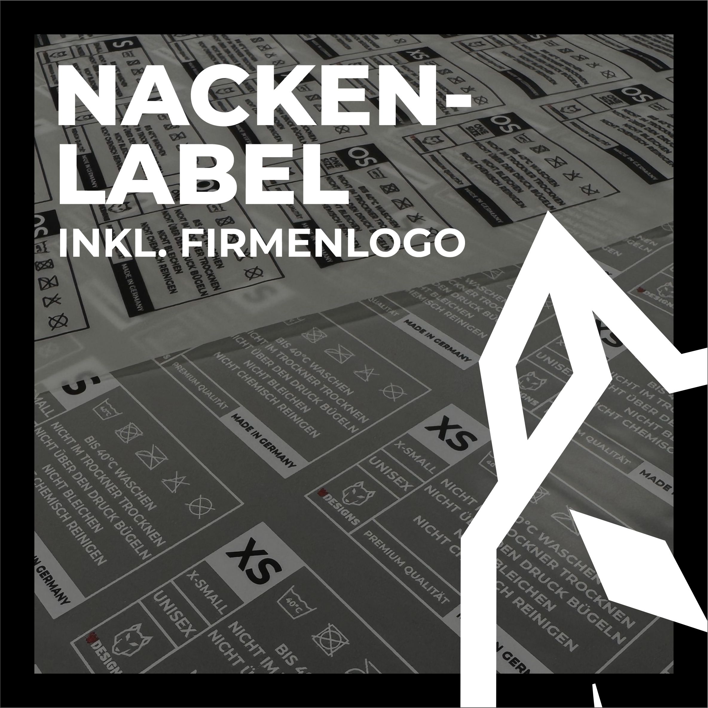 Set 50x DTF-Nackenlabel 45 x 70 mm
